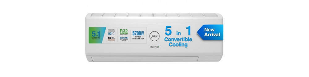 Air Conditioner: Godrej 1.7 Ton Rs.33715 to Rs.35490